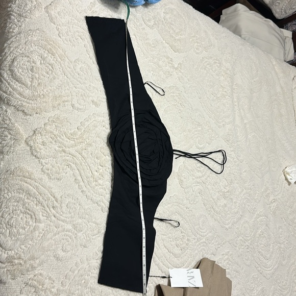 Zara textured flower poplin halter top - Picture 7 of 9